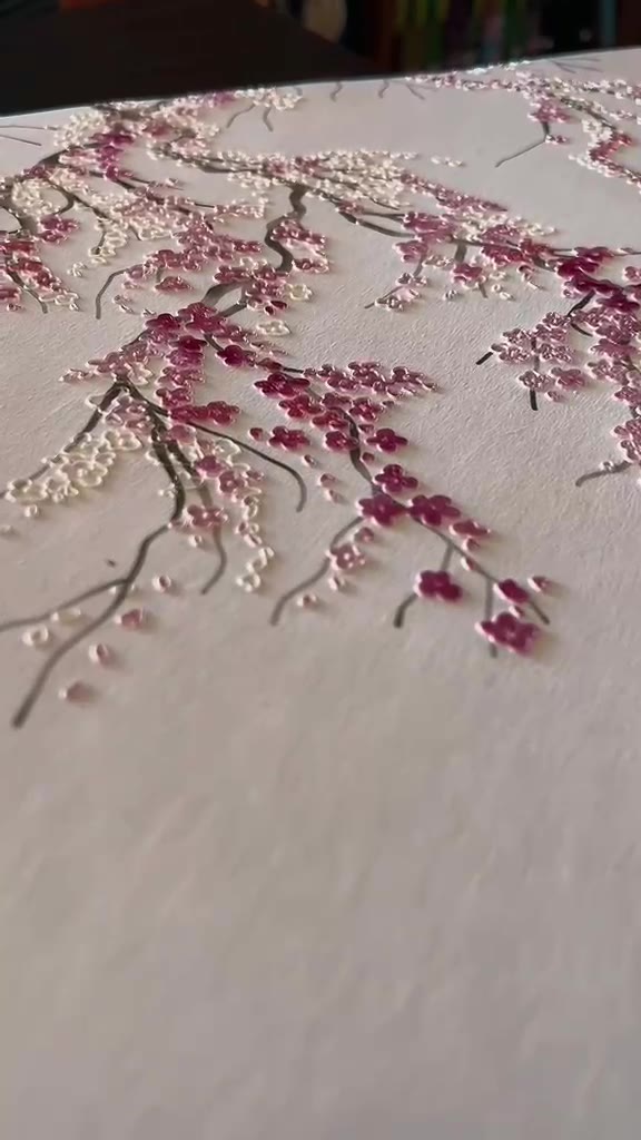 Sakura desenli duvar kağıdı
